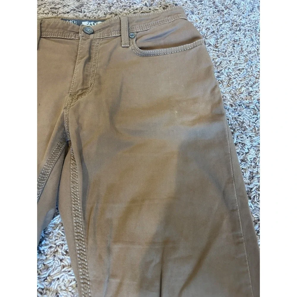 BKE Jake Jeans‎ Mens 30S Khaki Straight Leg Mid Rise Button Closure 99 Cotton